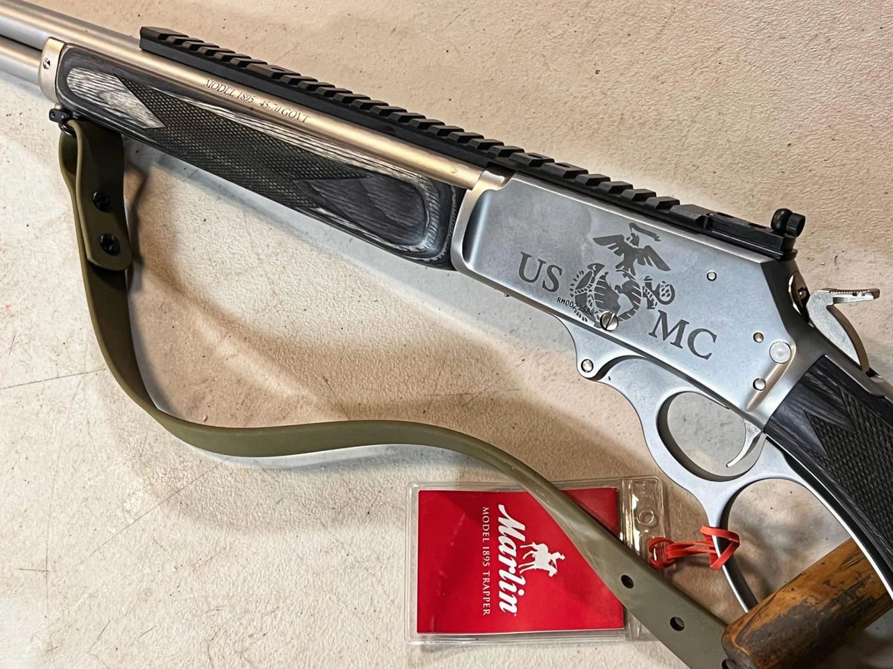 MARLIN 1895 13” SCOUT RAIL W/Peep