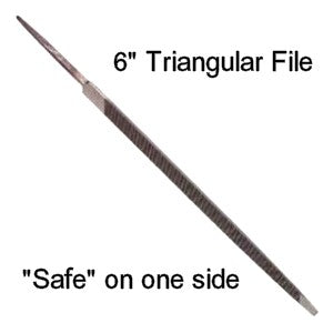 "Safe Sided" Triangular File