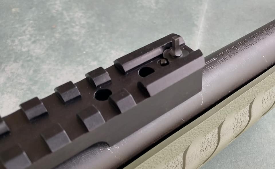 Picatinny Rail with Integrated Peep