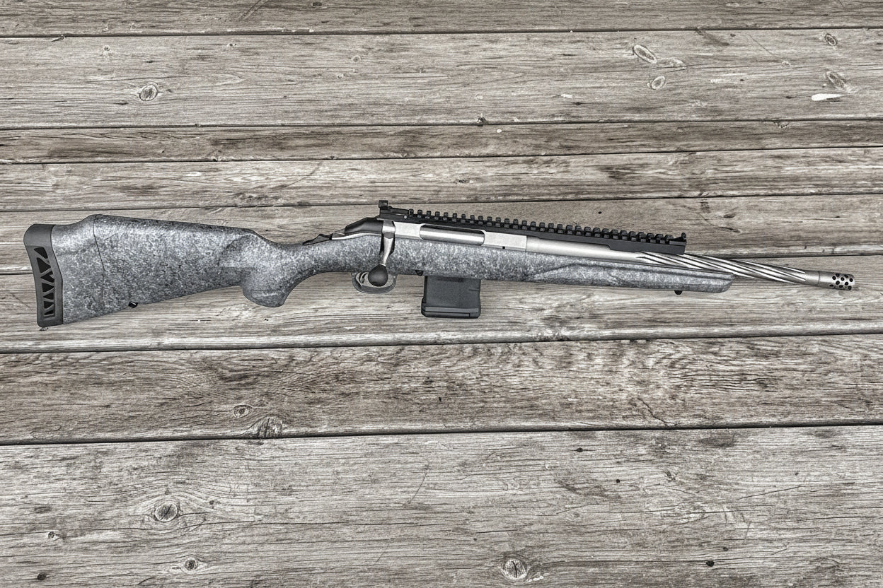 Skinner Scout Rifle Rail on Ruger American Gen 2 Rifle