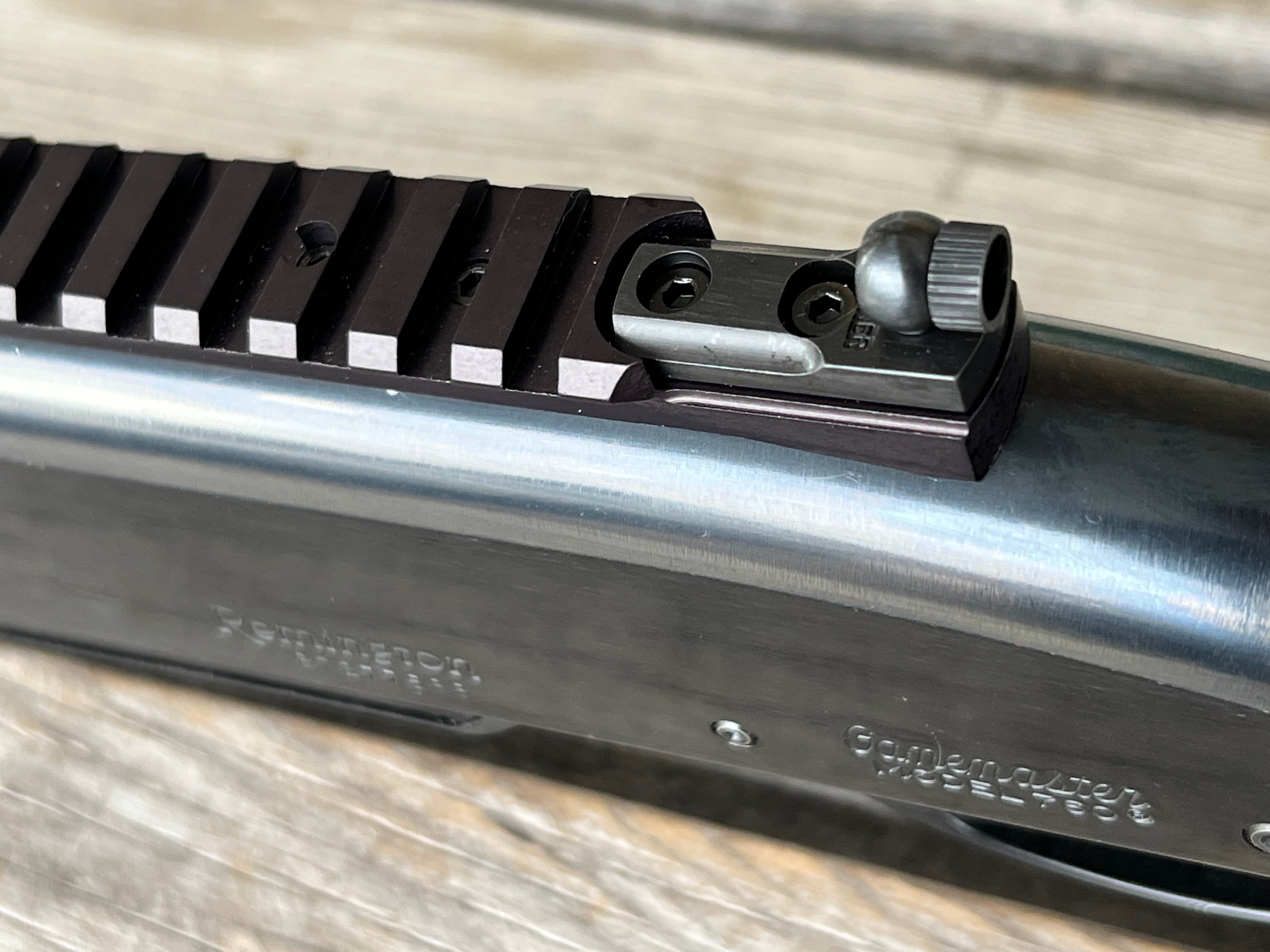 Remington Rail with Integrated Peep