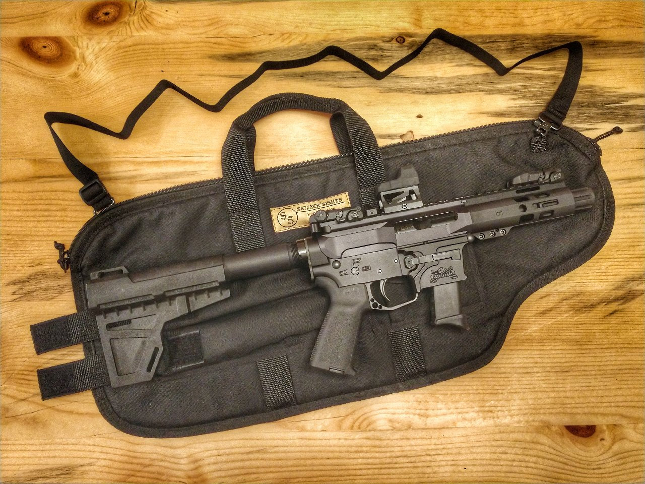 AR Pistol with Brace Carry Case